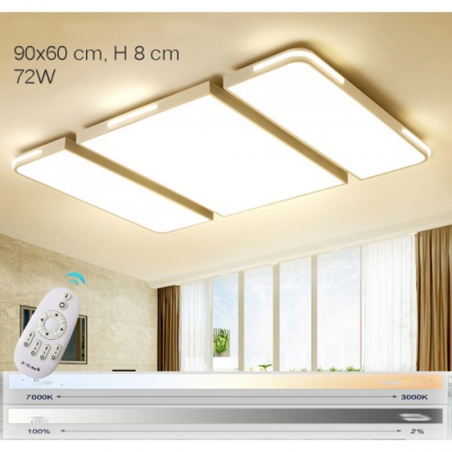 Lampa LED 90x60cm 72Watt z pilotem - P106